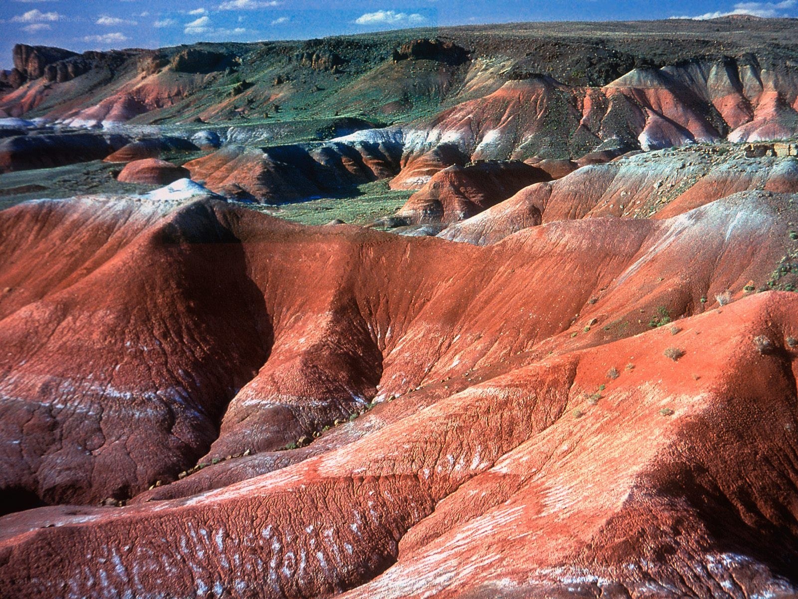 Colorful badlands landscape