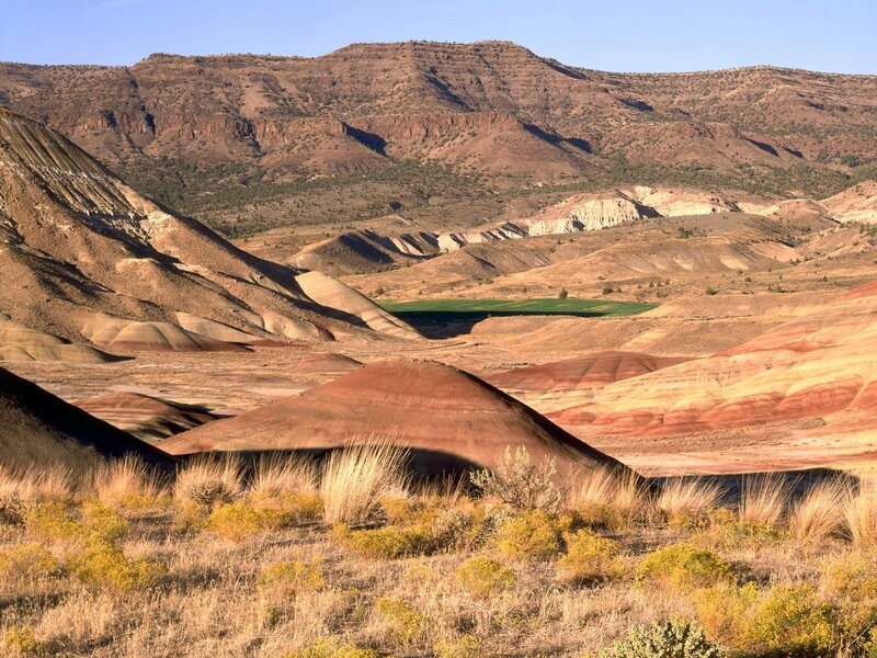 colorful badlands landscape