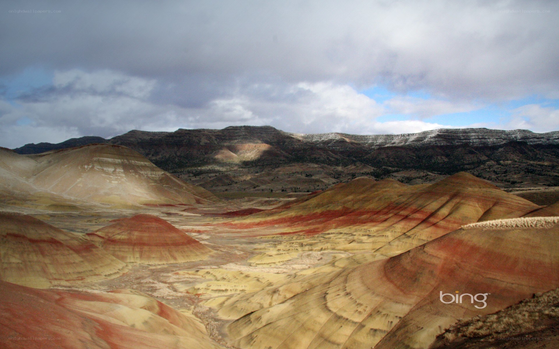 colorful badlands landscape