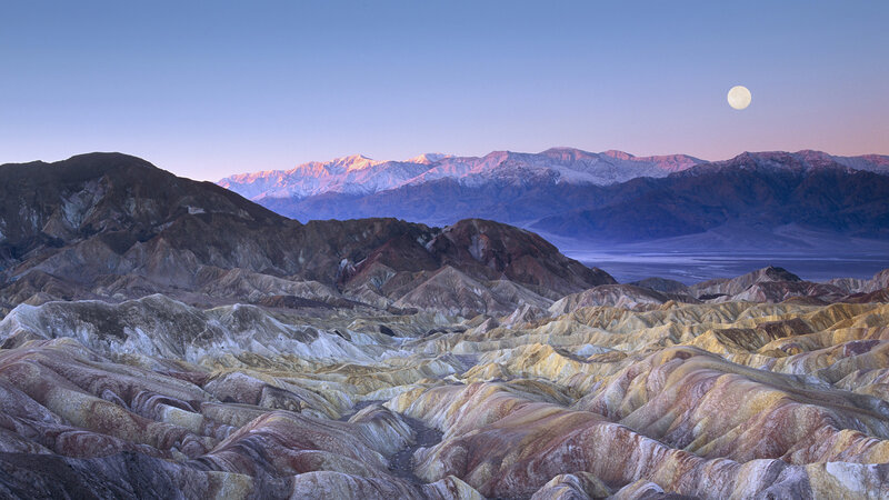 Colorful Badlands Landscape — Blue, Serene