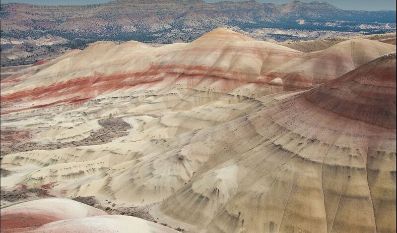 Colorful Badlands Landscape — Red, Arid