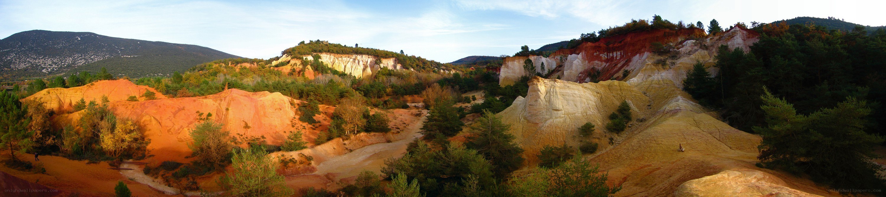 colorful badlands landscape