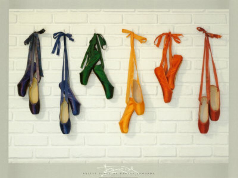 Colorful Ballet Shoes