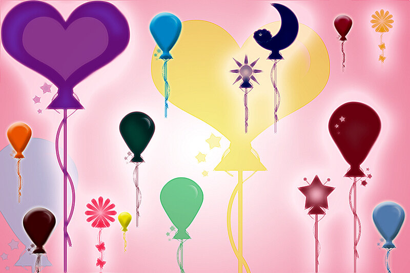 Colorful balloon celebration