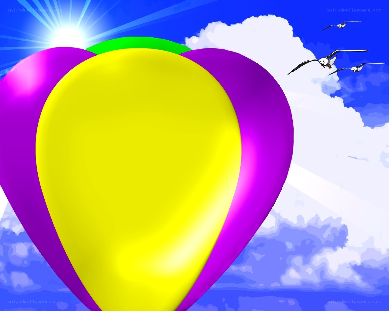colorful balloon in the sky