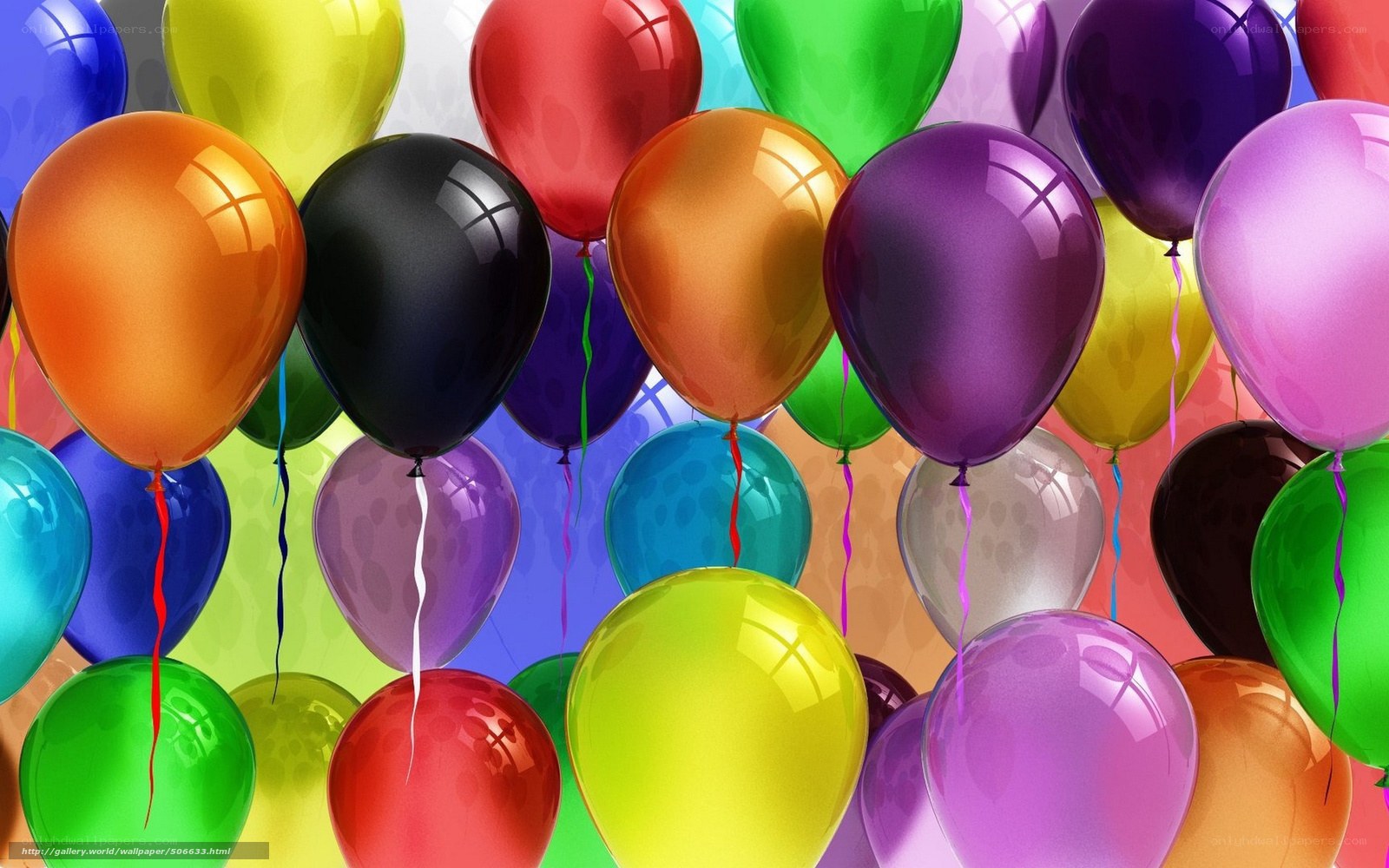 Colorful balloons at celebration