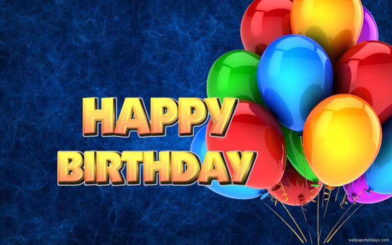 Colorful Balloons — Blue, Celebratory