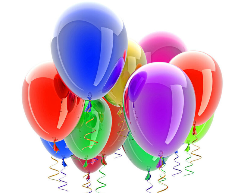 Colorful Balloons — Blue, Festive