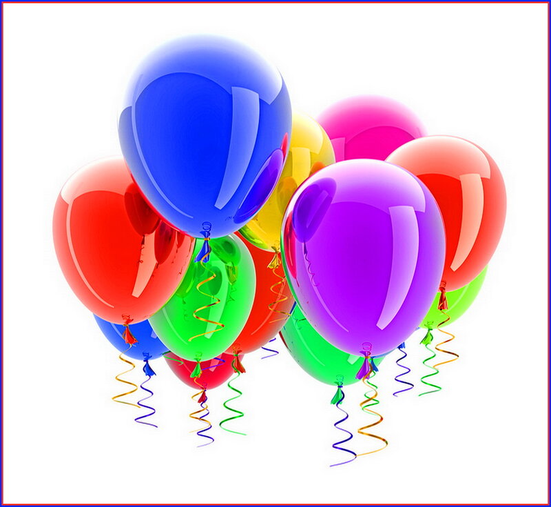 Colorful Balloons Cluster