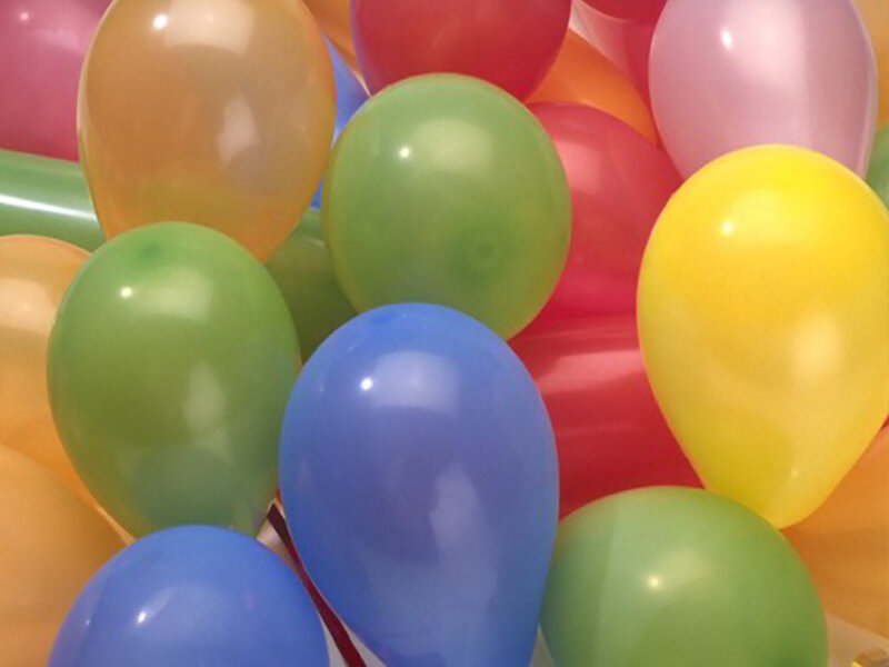 Colorful Balloons — Green, Festive