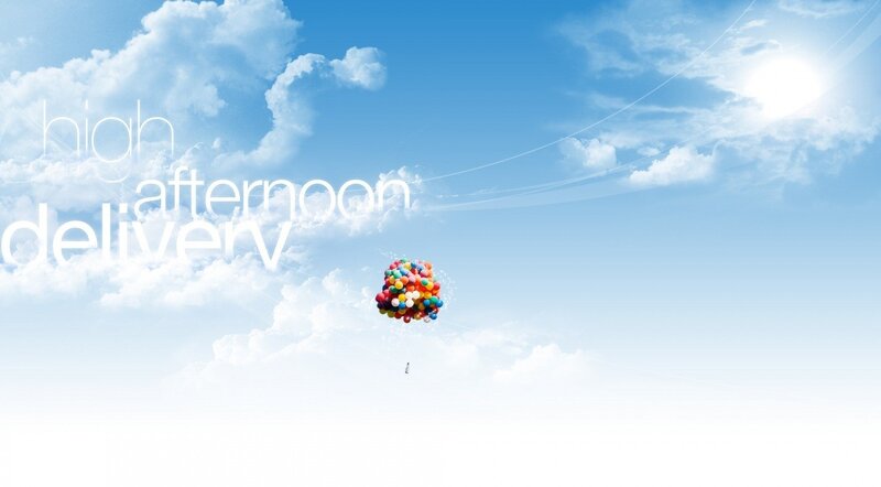 colorful balloons in the sky