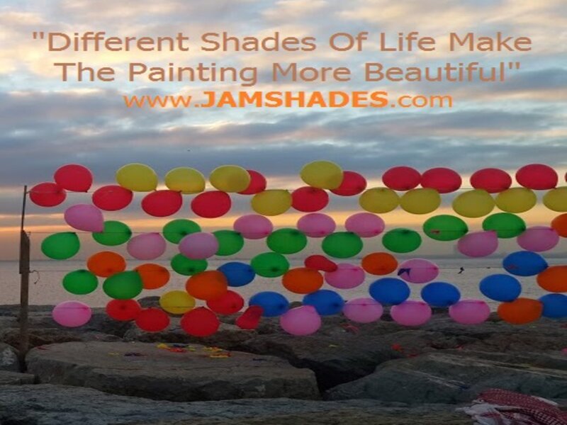Colorful Balloons on Beach