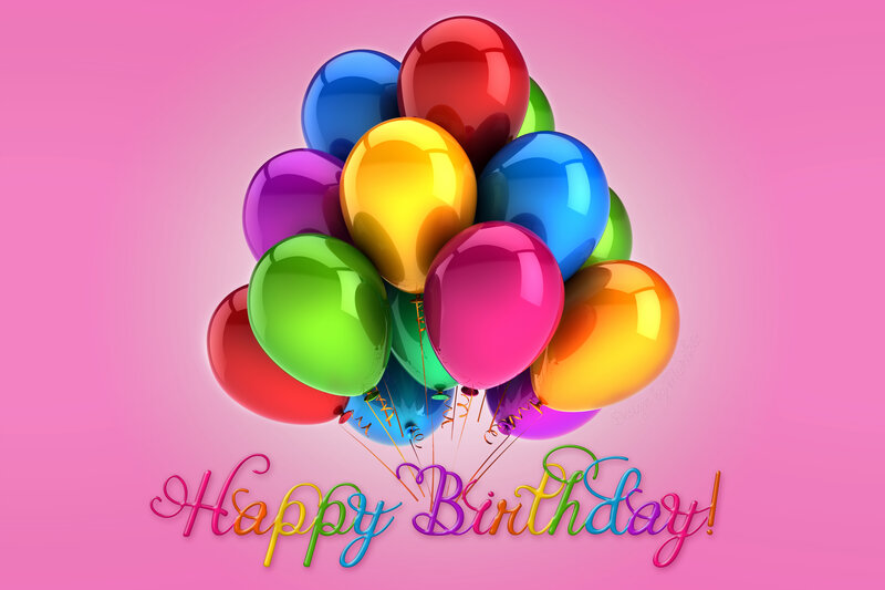 Colorful Balloons — Pink, Celebratory