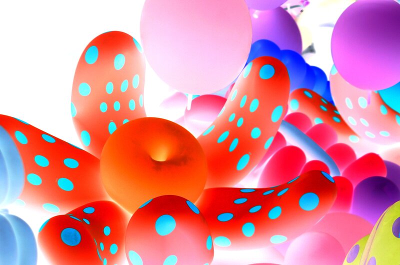 Colorful Balloons — Red, Playful