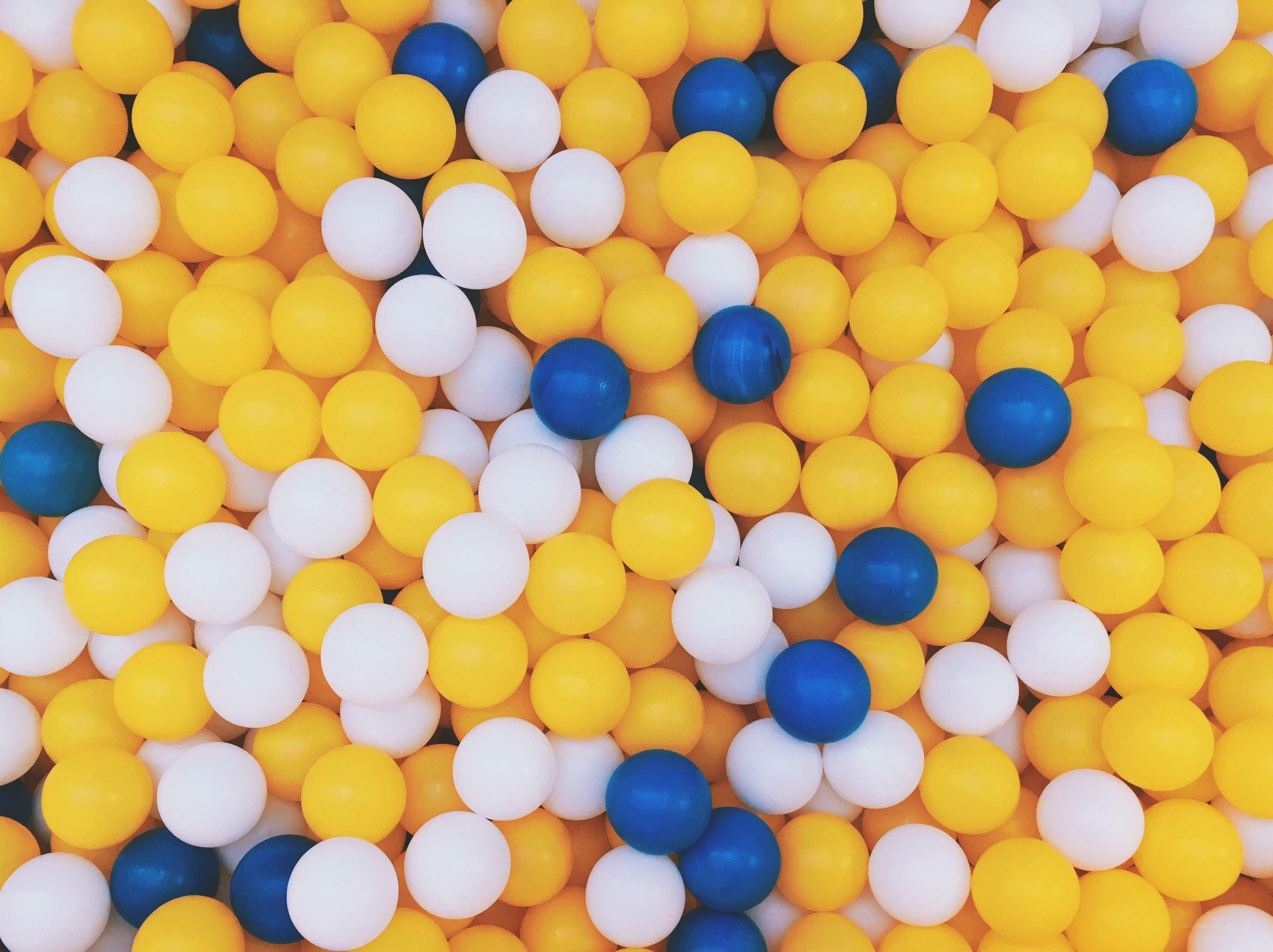 Colorful balls in a ball pit