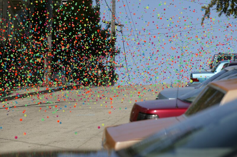 Colorful Balls in Air