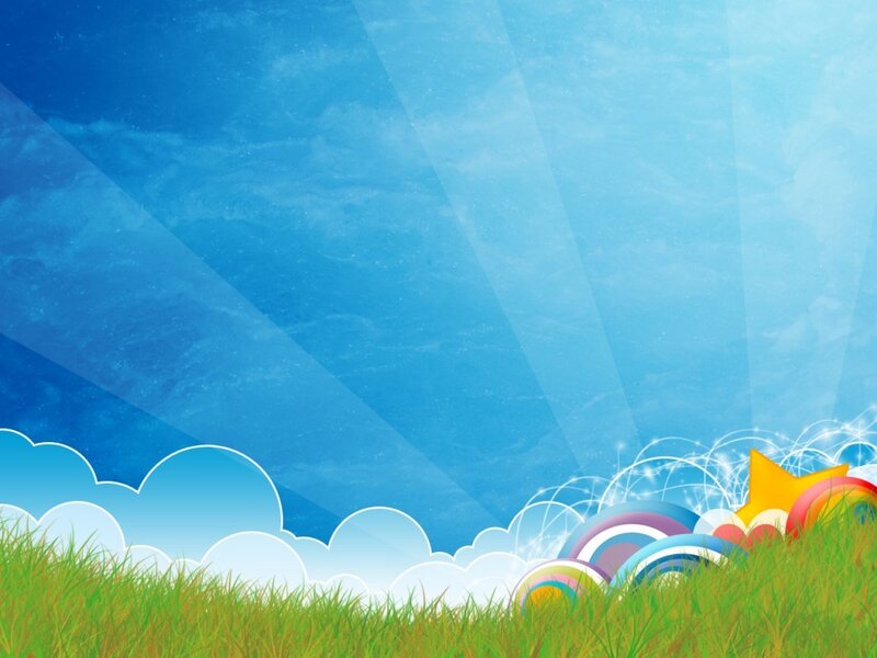Colorful Balls in Grass