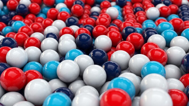 Colorful Balls in Pile