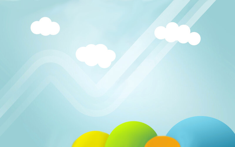colorful balls under blue sky