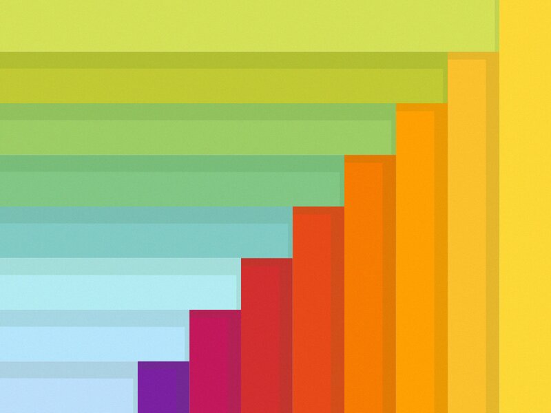 Colorful Bar Chart — Yellow, Calm