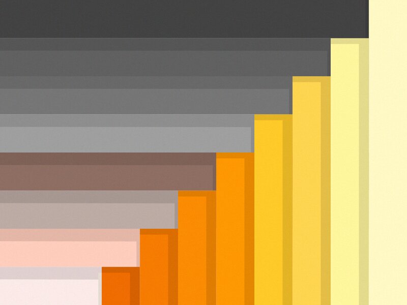 Colorful Bar Chart — Yellow