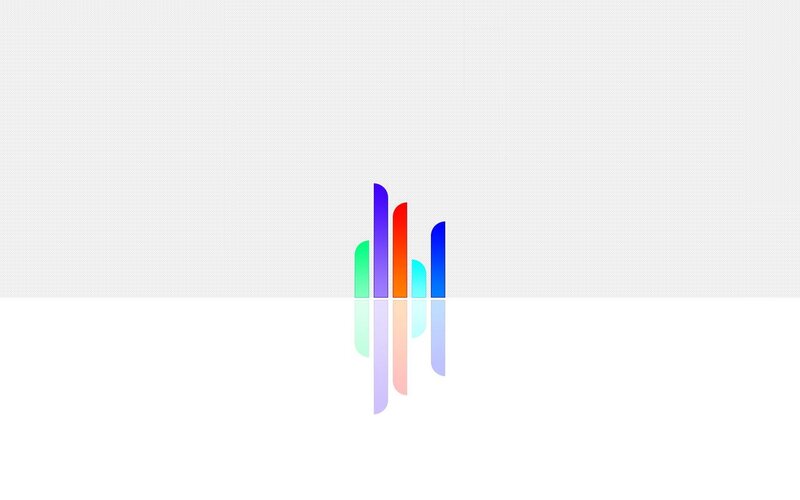 colorful bar graph logo