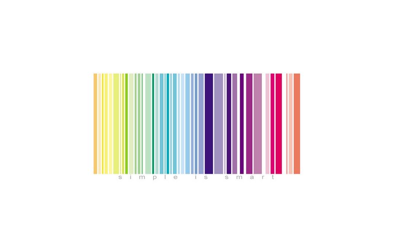 colorful barcode design