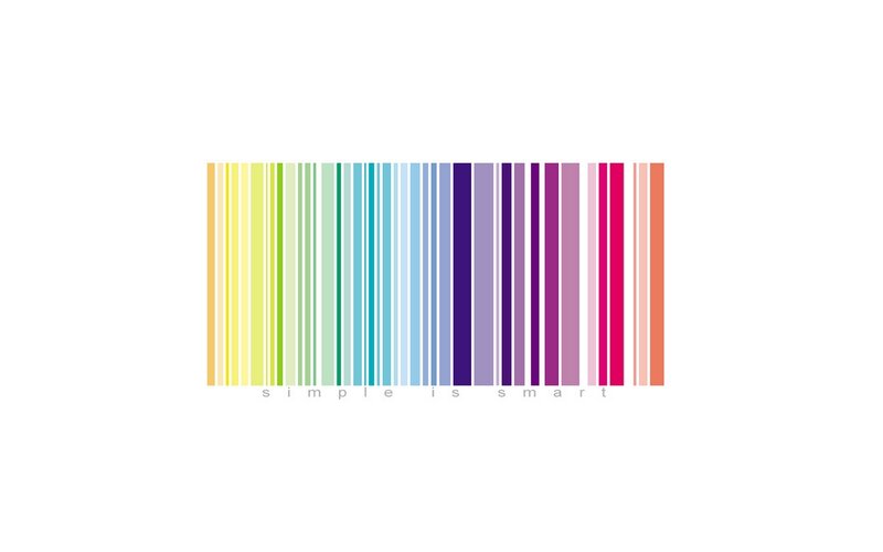 colorful barcode design