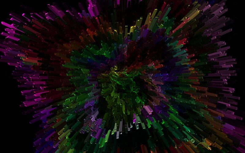 Colorful Bars Explosion
