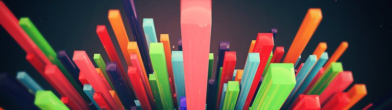 Colorful Bars in Space — Red