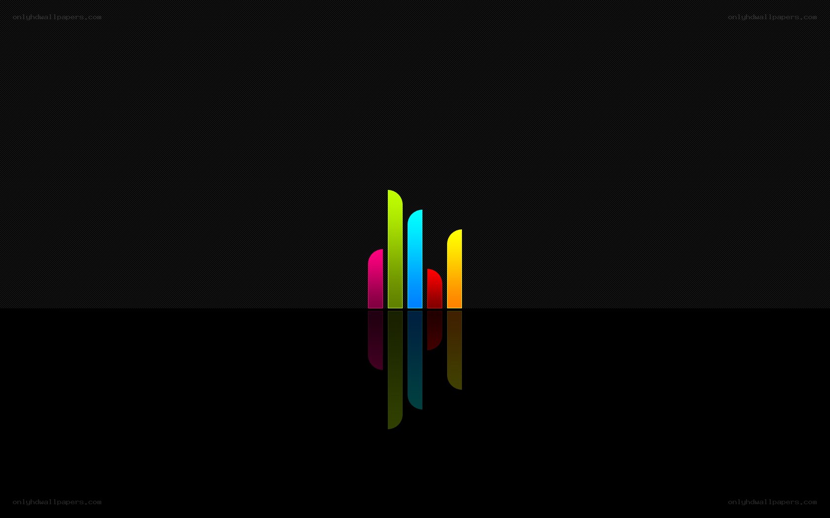 colorful bars on black