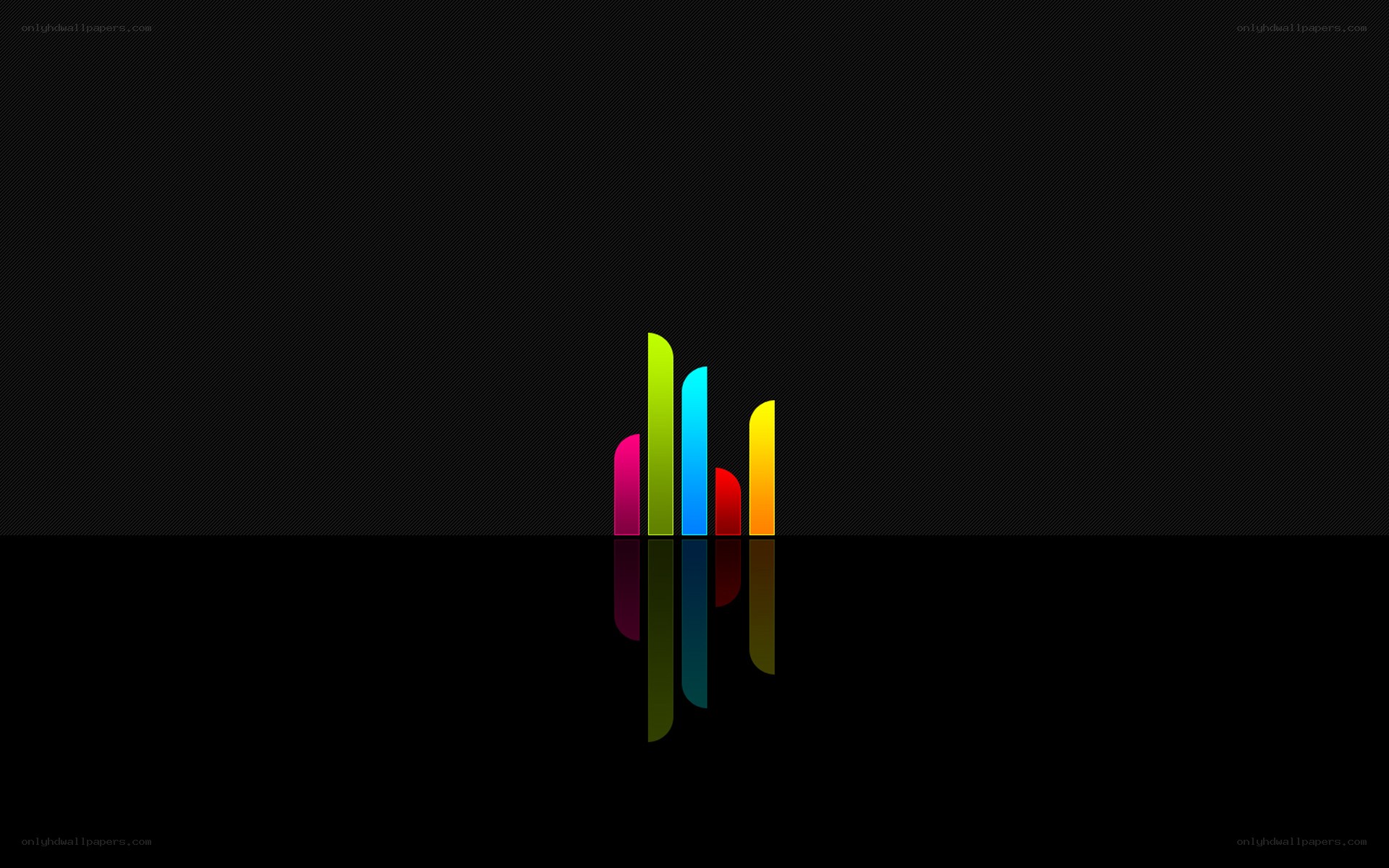 colorful bars on black