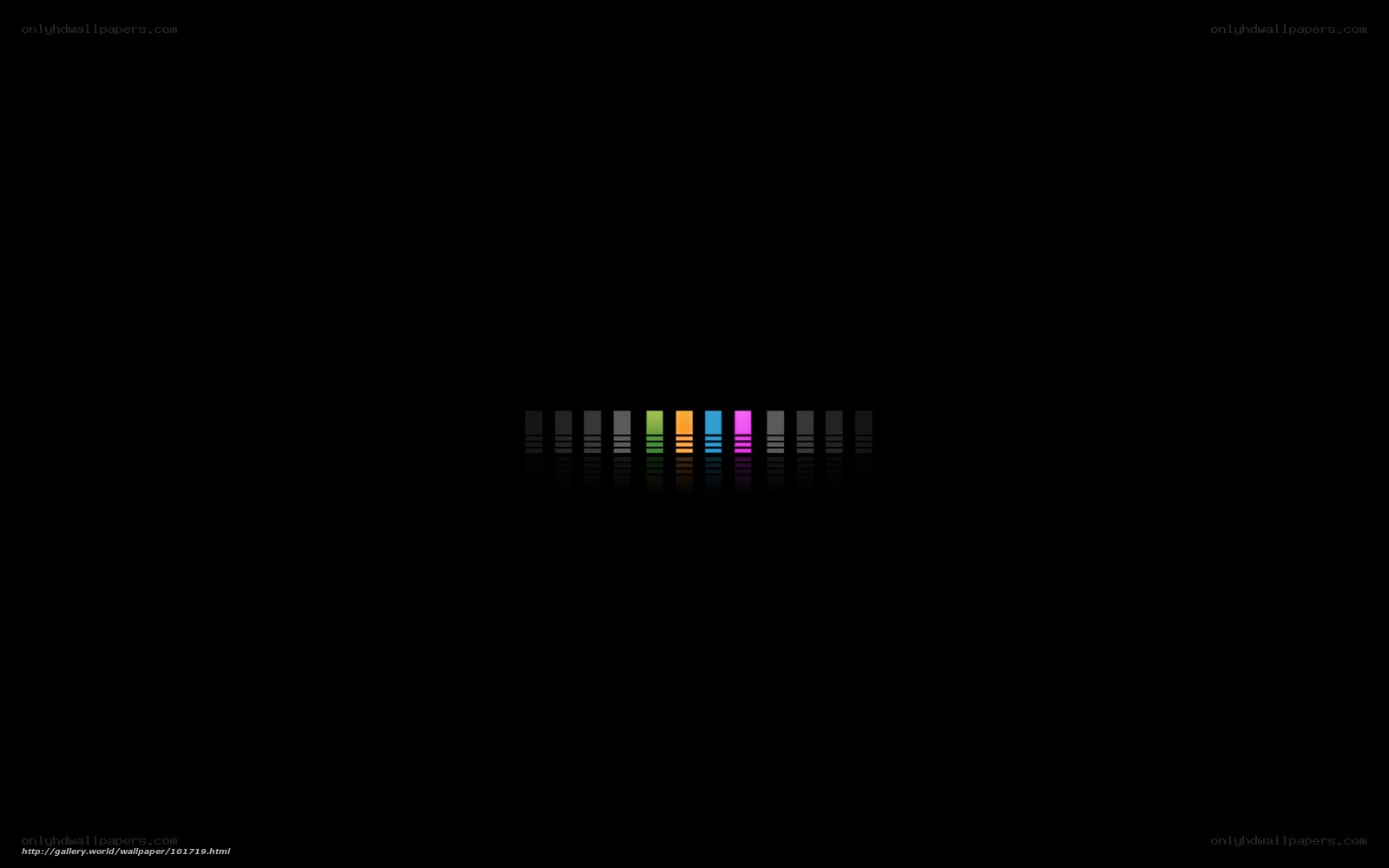 colorful bars on black