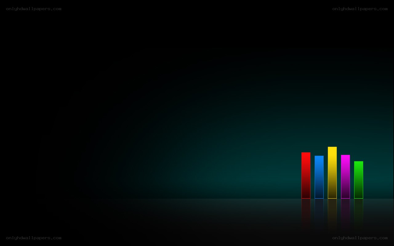 colorful bars on dark background