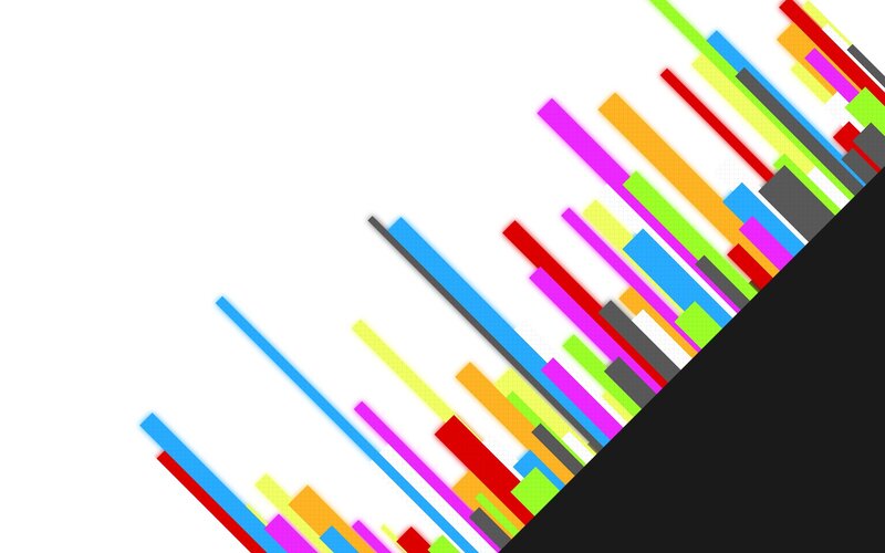 Colorful Bars on White