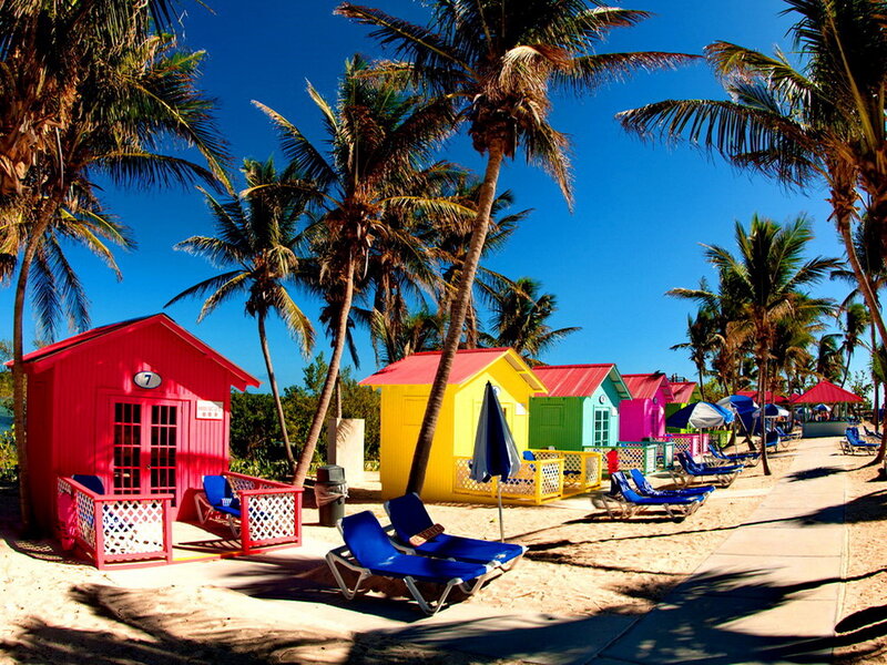 Colorful Beach Huts — Red