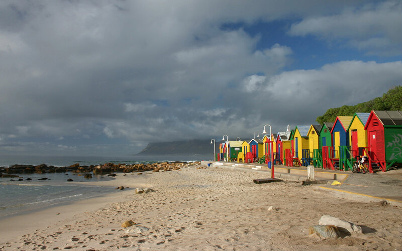 Colorful Beach Huts — Yellow