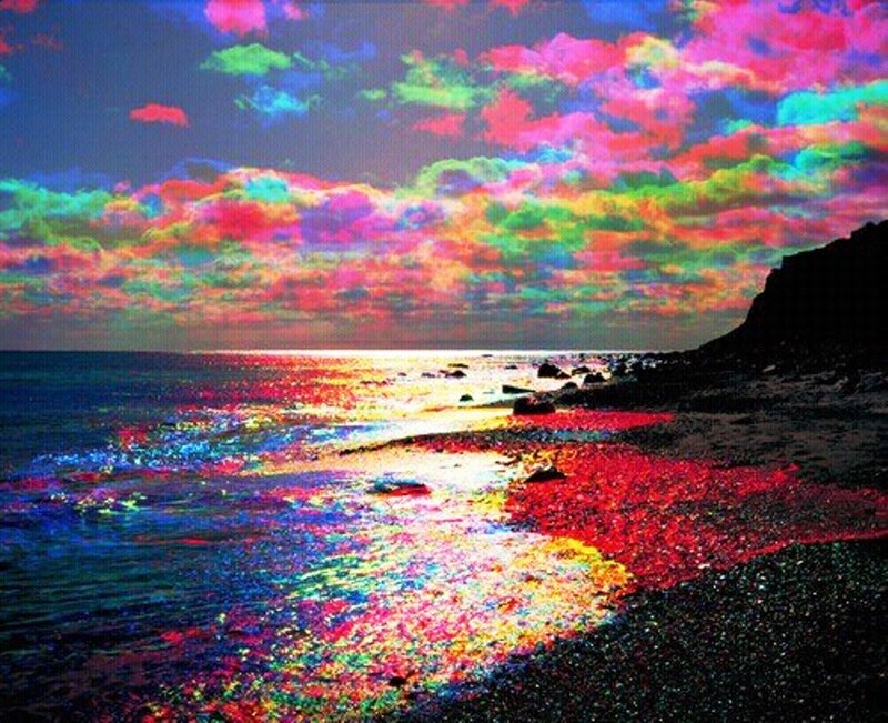 Colorful Beach Sunset