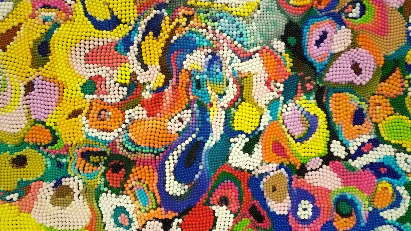 Colorful Bead Artwork