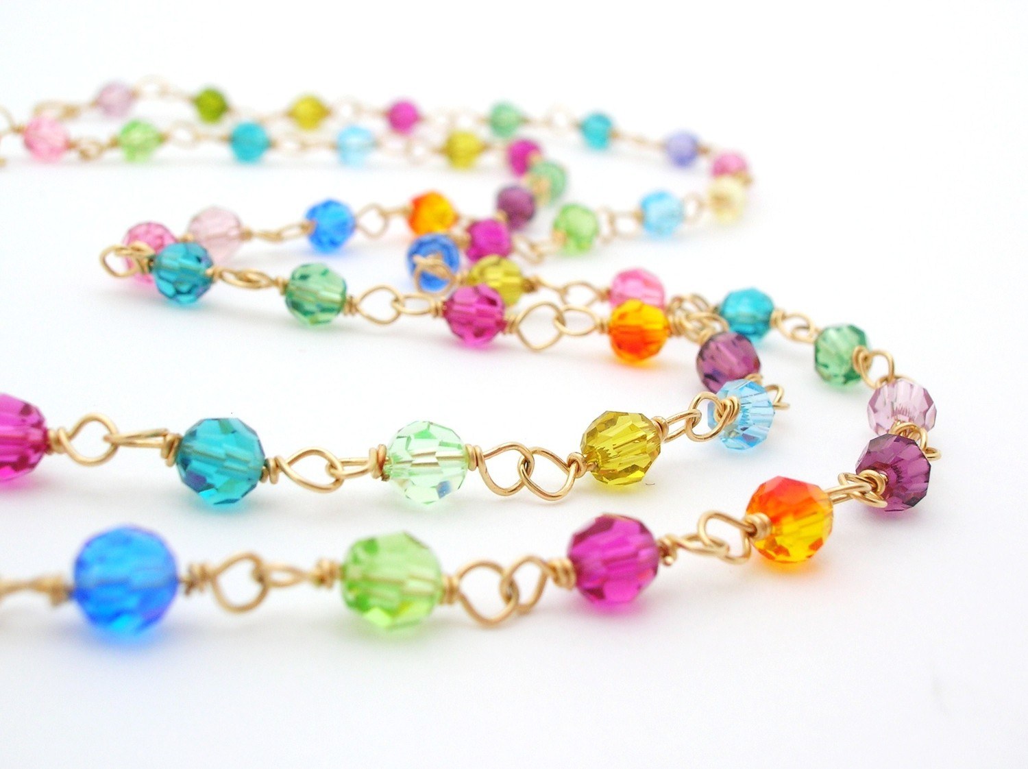 colorful beaded necklace