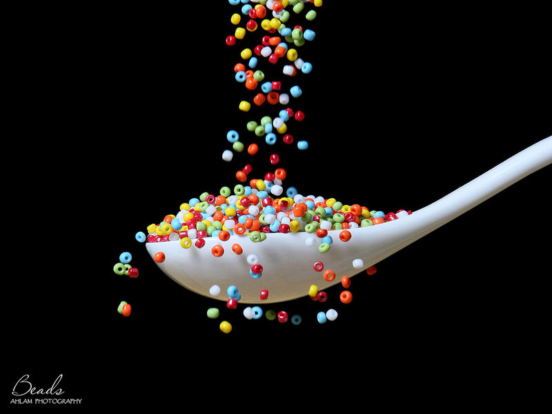 Colorful Beads Falling