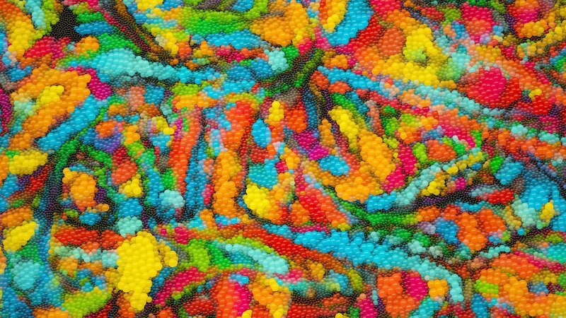 Colorful Beads in Patterns