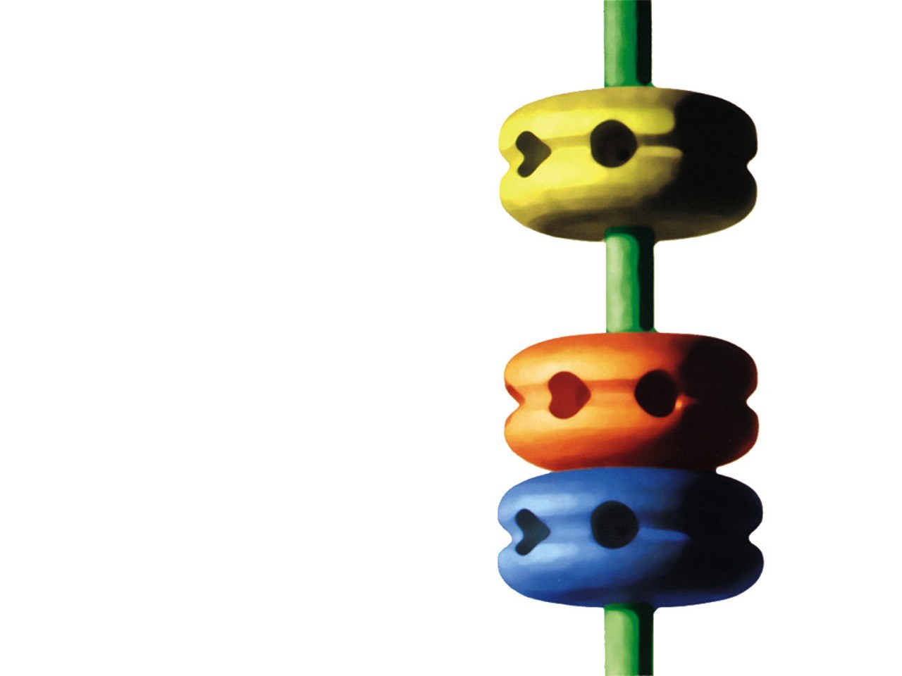 Colorful beads on a stick