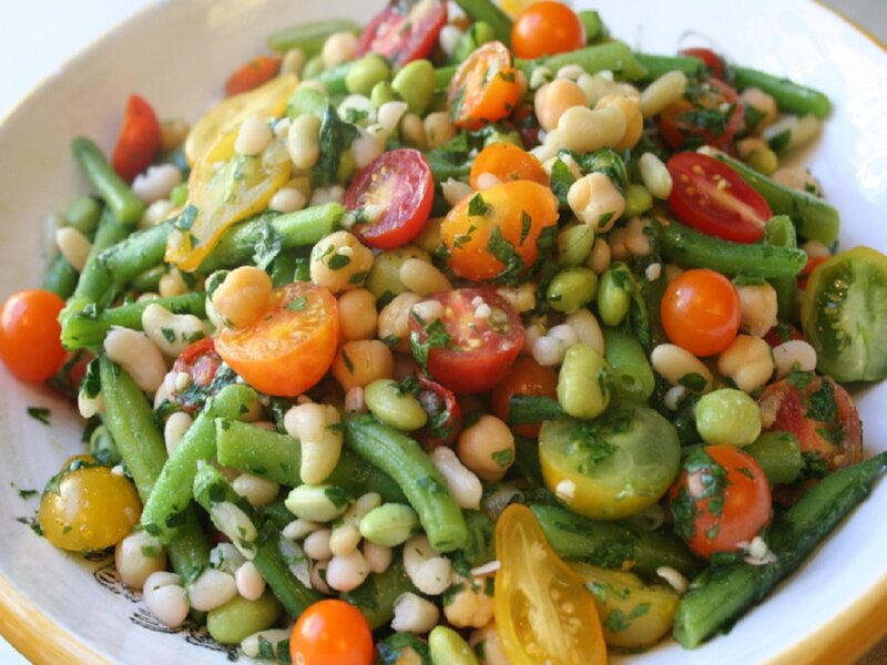 Colorful Bean Salad — Green