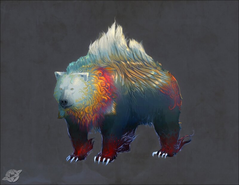 Colorful Bear Creature
