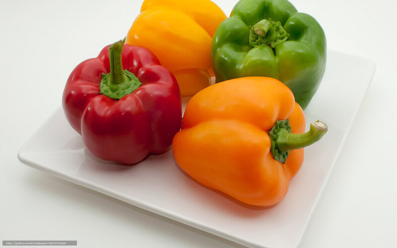 Colorful Bell Peppers — Red, Neutral