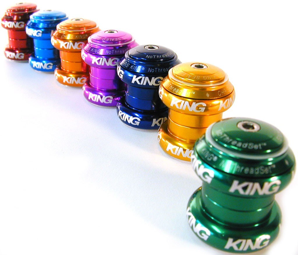 colorful bicycle headsets