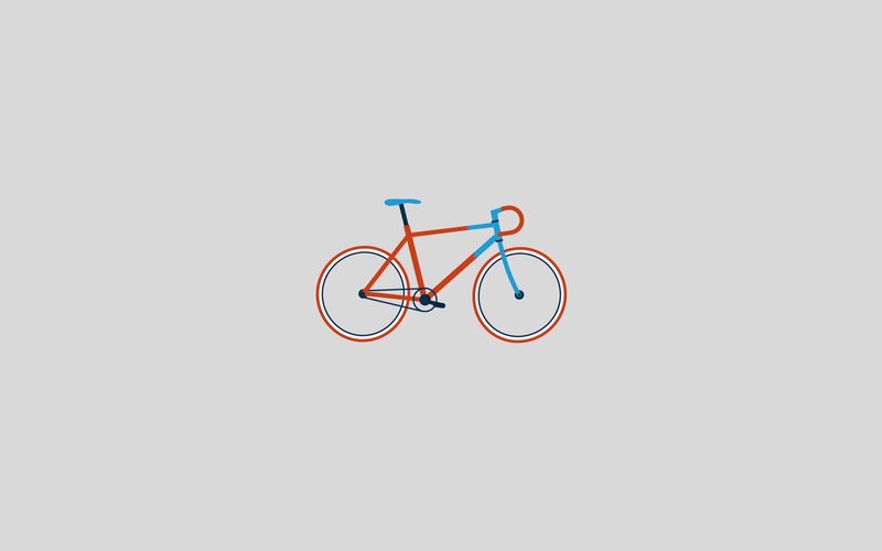 colorful bicycle illustration