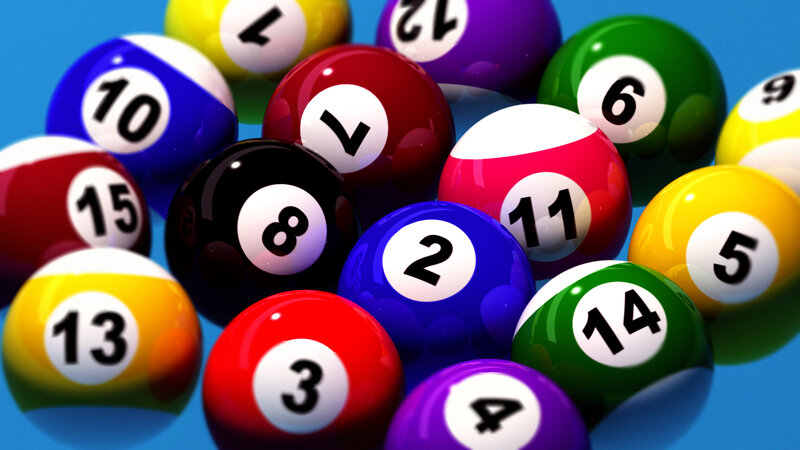 Colorful Billiard Balls — Blue