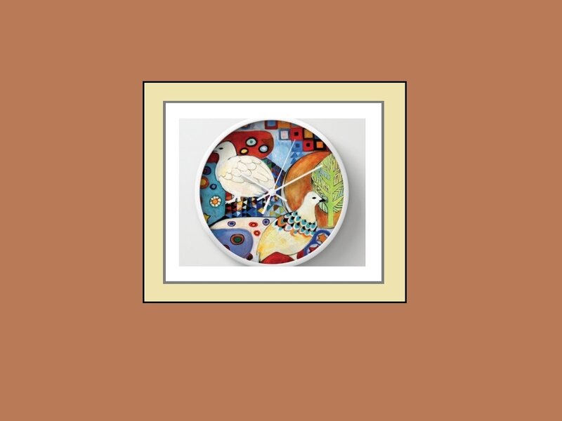 Colorful Bird Clock